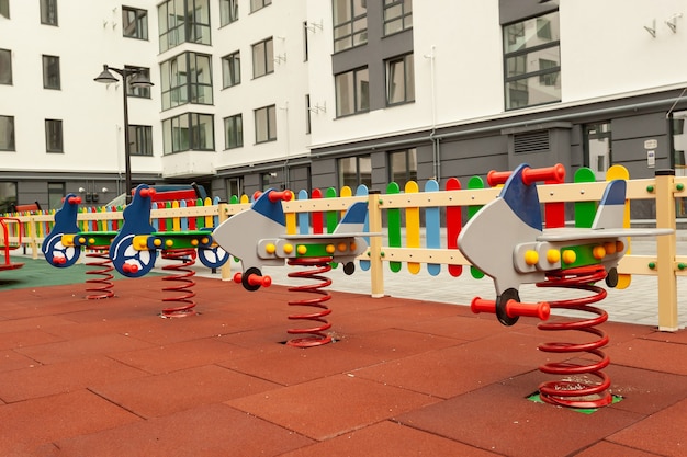 Beautiful playground in the residential building