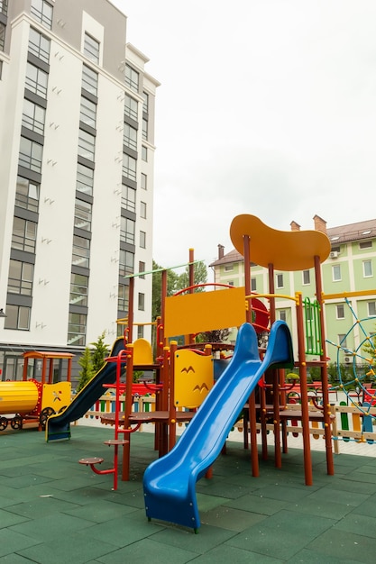 beautiful playground in the residential building