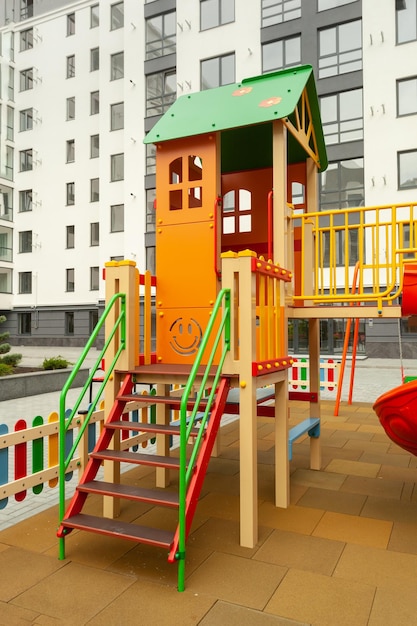 beautiful playground in the residential building