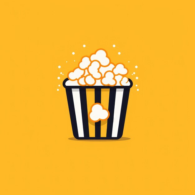 Beautiful popcorn image illustration