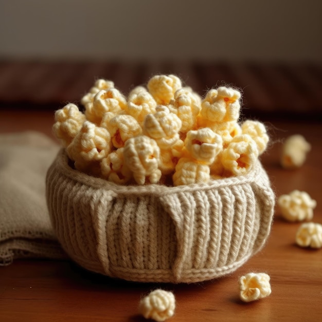 Beautiful popcorn image illustration