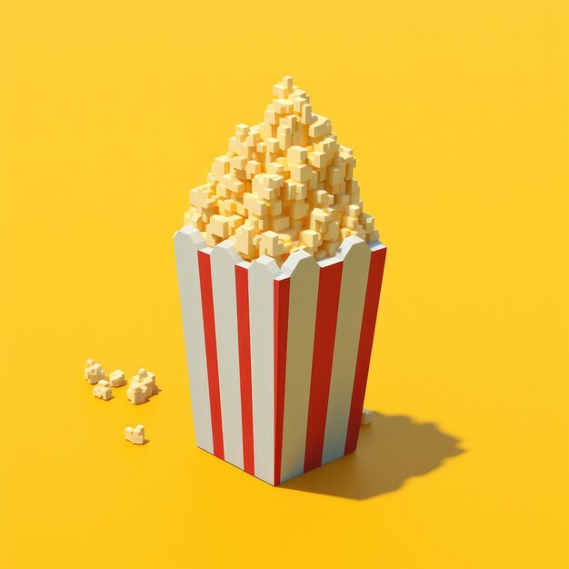 Beautiful popcorn image illustration