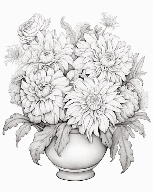 Beautiful Printable Flower Coloring Pages