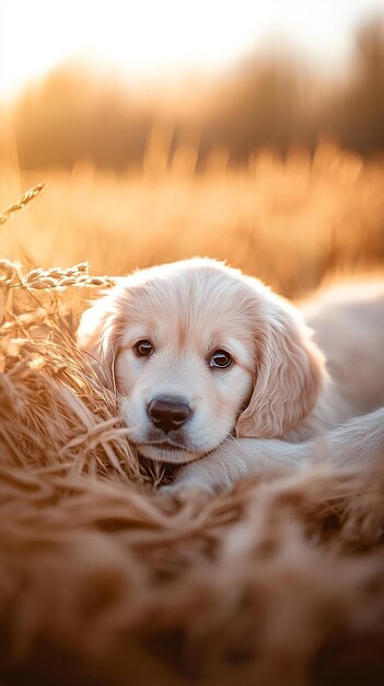 Photo beautiful puppy photography