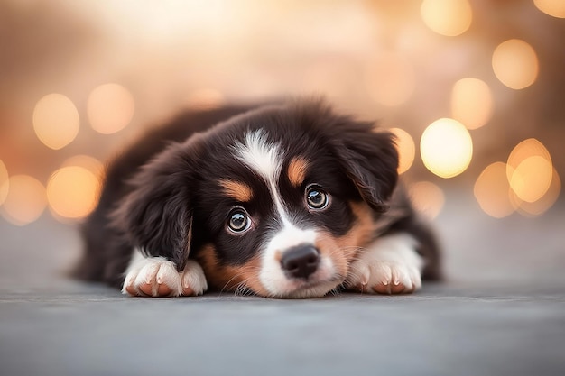 Photo beautiful puppy photography