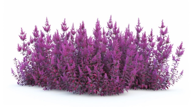 Beautiful purple flower bush generative ai