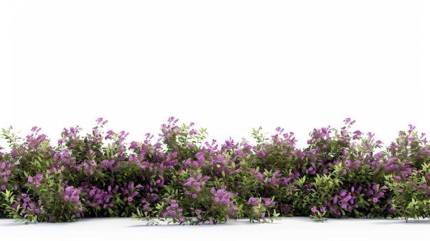 Beautiful purple flower bushes generative ai