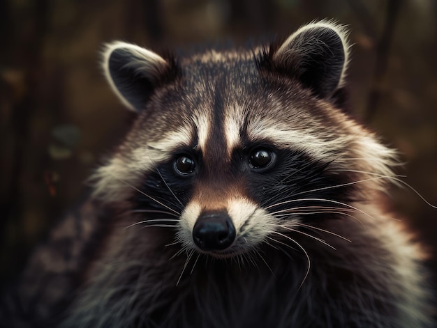 Beautiful raccoon generative ai