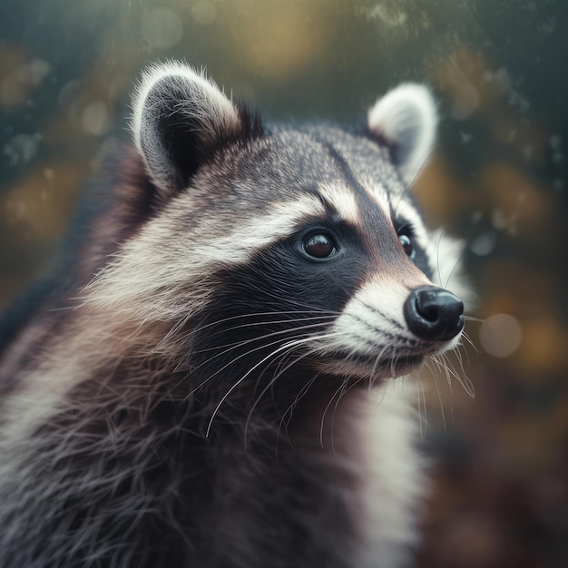 Beautiful raccoon generative ai