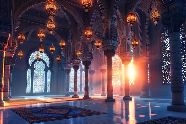 Beautiful ramadan theme with elegance