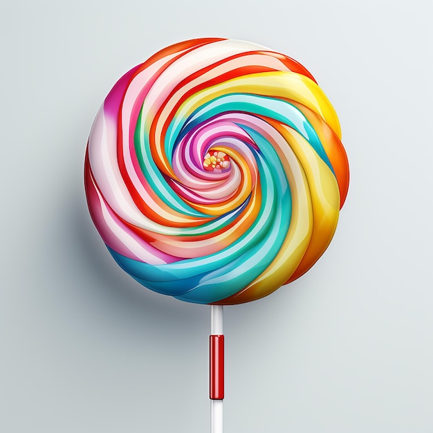 beautiful_realism_of_lollipop_on_a_plain_background_top