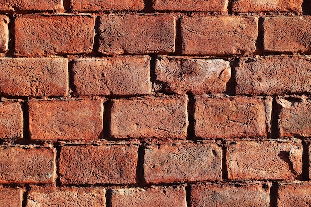 Beautiful red brick wall for surface or texture