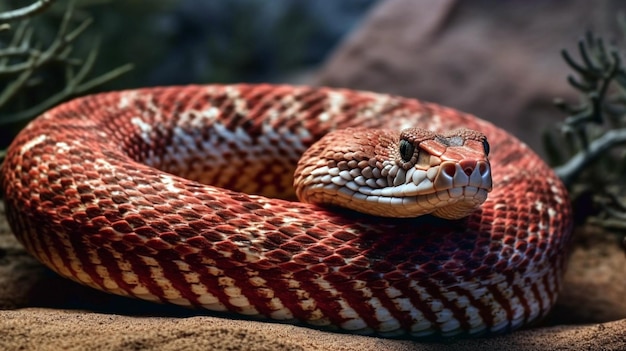 Beautiful red Rattlesnake Canyon Arizona Generative AI