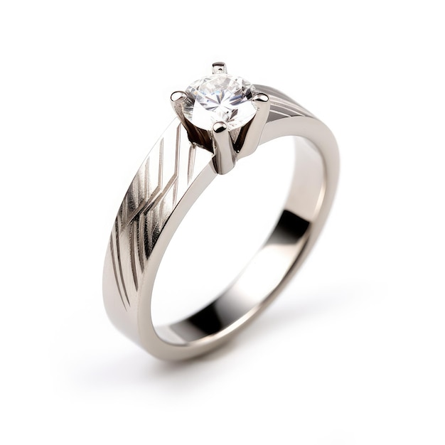 Beautiful ring design wedding engagement rings with diamonds on isolate white