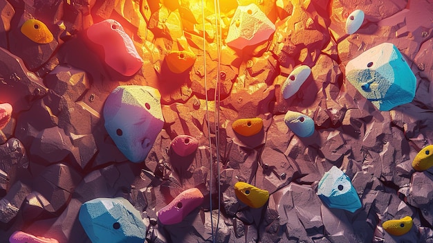 Beautiful Rock climbing banner