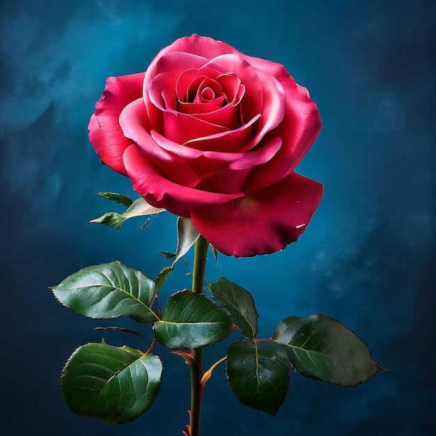 Beautiful rose in studio