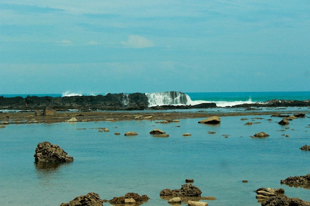 Beautiful sawarna beach, Indonesia