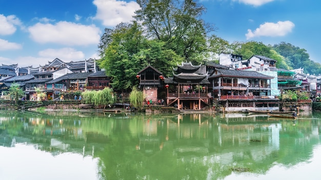 Beautiful scenery of Fenghuang ancient town