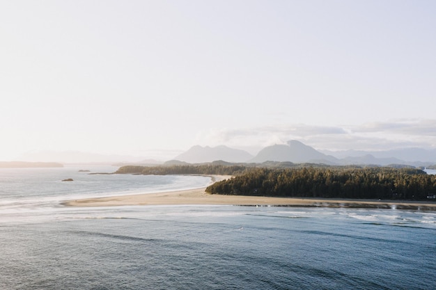 Beautiful scenery of a Pacific Rim National Park Reserve in Bamfield, Canada