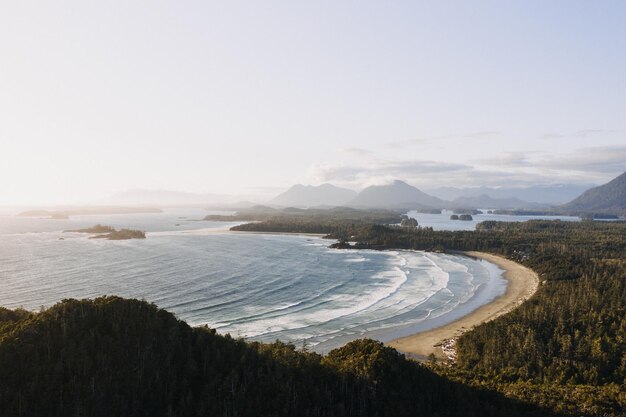 Beautiful scenery of a Pacific Rim National Park Reserve in Bamfield Canada