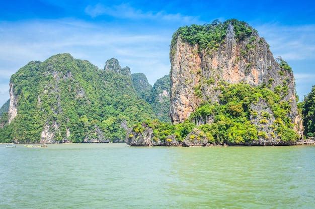 Beautiful scenery of Phang Nga National Park in Thailand