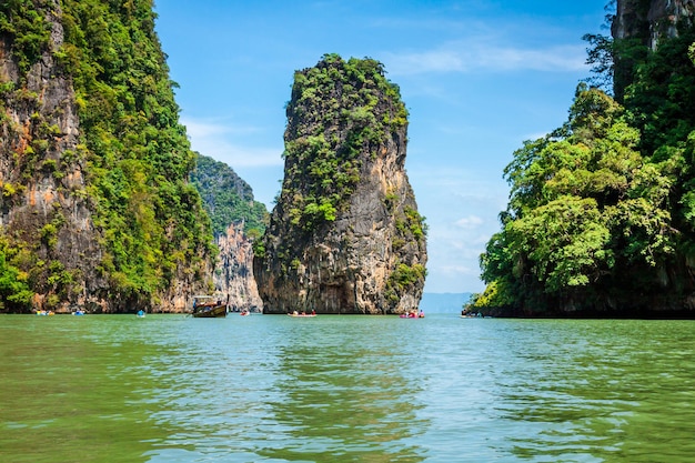 Beautiful scenery of Phang Nga National Park in Thailand