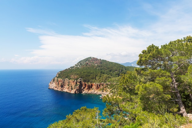 Beautiful sea coast in Turkey