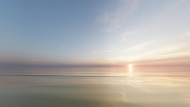 beautiful sea and sky reflection background