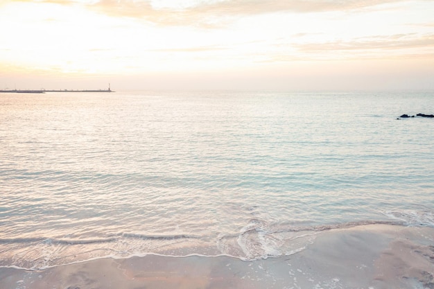 Beautiful sea in various time zones of Jeju Island, South Korea