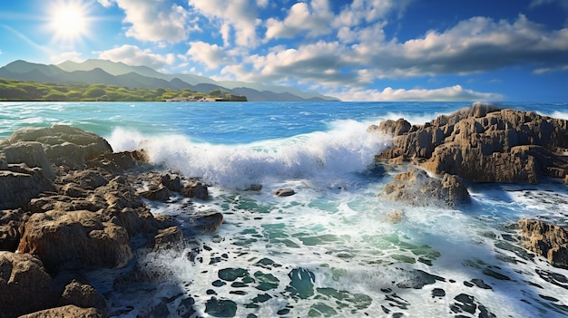 Beautiful seascape Composition of nature