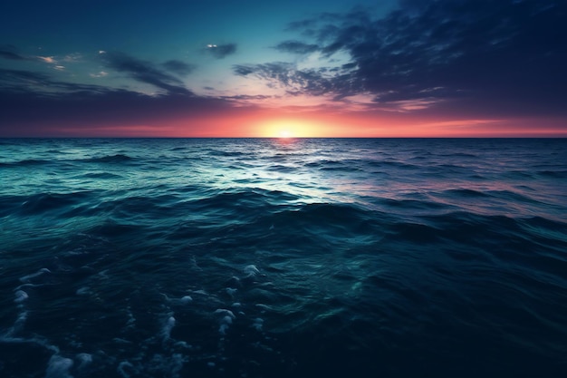 Beautiful seascape at sunset Composition of nature