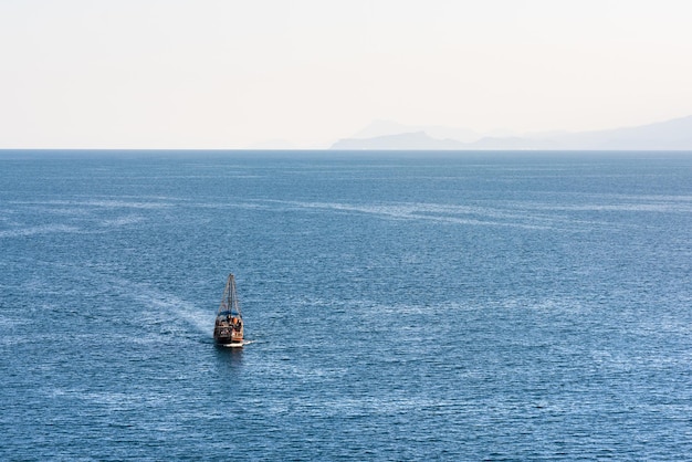 Beautiful seascape with ship