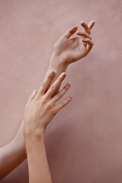 Photo beautiful and sensitive hands concept