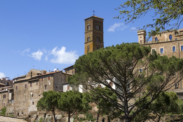 Beautiful shot of the buildings of Sutri, Viterbo, Lazio