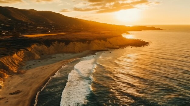 Beautiful shot of a seahorse with hills