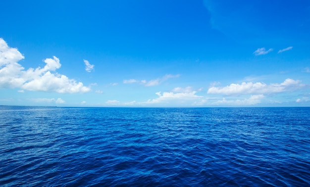 Beautiful sky and blue sea