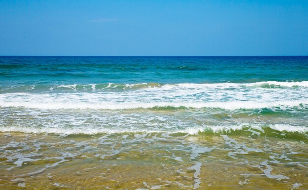 Beautiful sky and blue sea