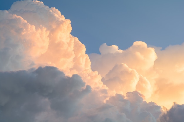 Beautiful sky in the evening cloud