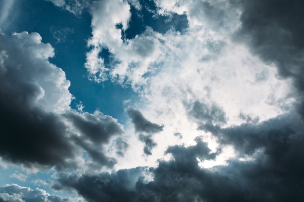 Beautiful sky with cloud before sunset