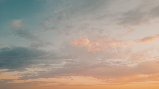 Beautiful sky with clouds at sunset