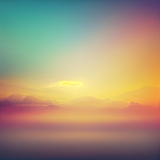 Beautiful skyscape with clouds at sunset or sunrise Generative AI