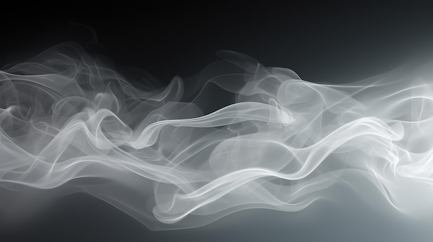 Beautiful smoke flying AI generated image