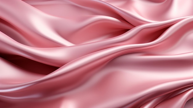 Beautiful smooth elegant wavy light pink satin silk luxury cloth fabric texture Generative AI