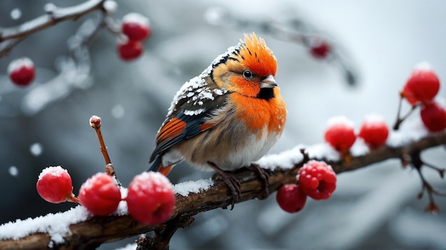 Beautiful Snow Bird