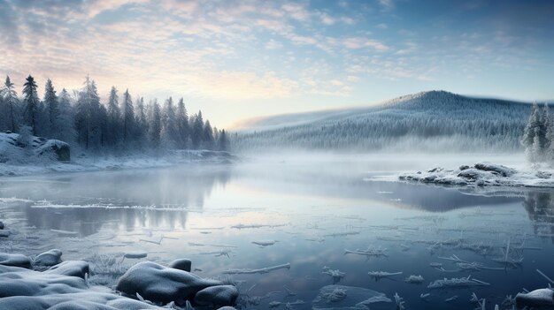 A beautiful snow globe with an ice UHD Wallpaper