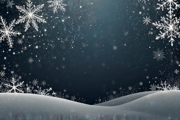 Beautiful Snow Overlay for Holiday Greetings and Invitations