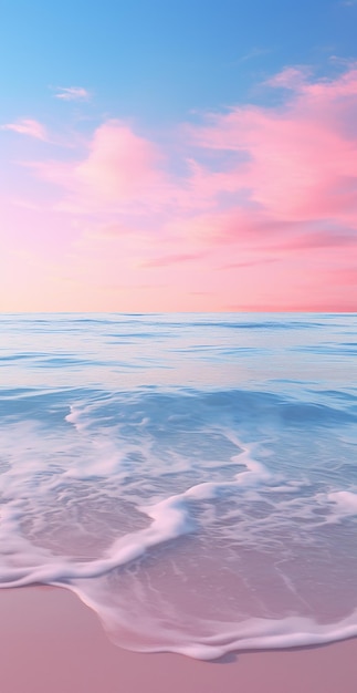 Beautiful Soft Pink Beach