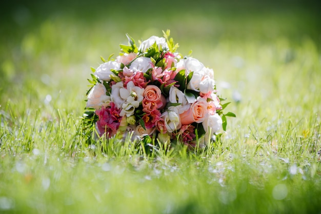 Beautiful summer wedding bouquet