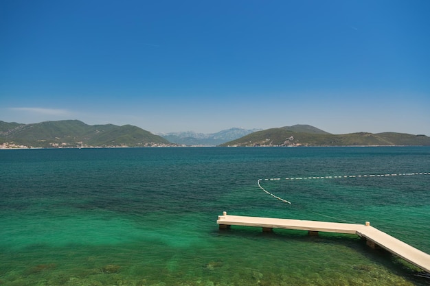 Beautiful sunny weather in the Bay of Kotor