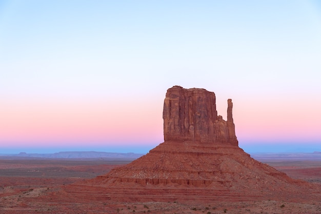 Beautiful sunset over Monument Valley